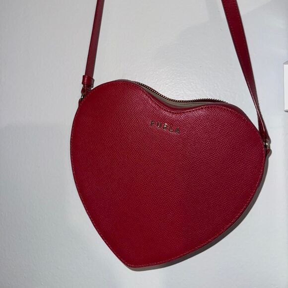 Furla Red Heart Crossbody Bag - Picture 2 of 5